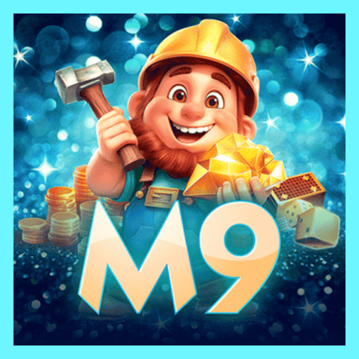 Imagem promocional da M9GAME mostrando a plataforma e suas vantagens